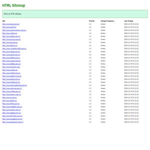 HTML SiteMap